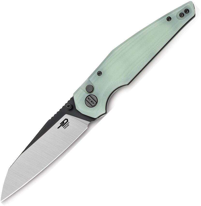 Bestech Knives, BG58D, Snakebird Button Lock Jade