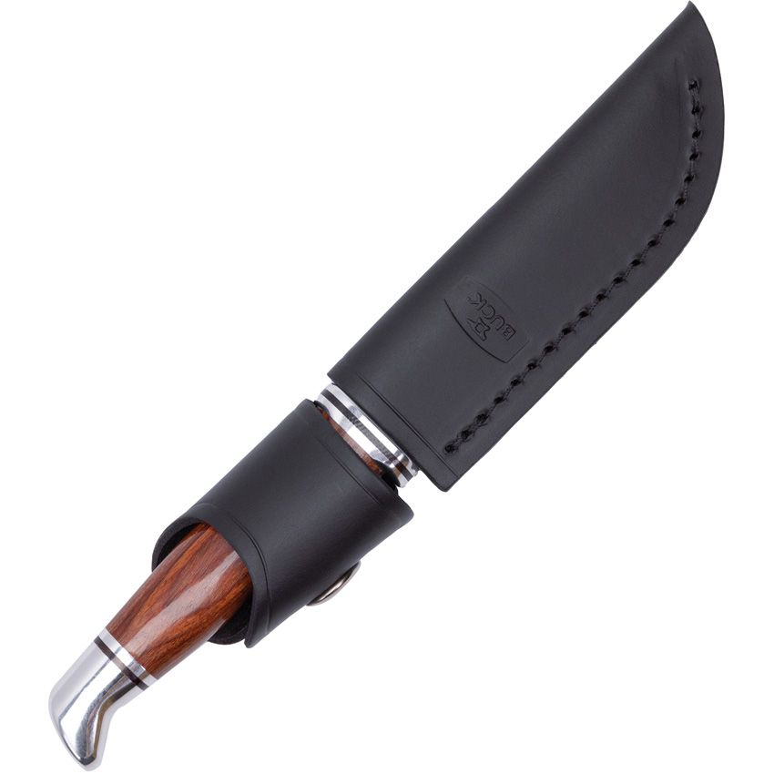 Buck Knives, 102CCS1, Woodsman Heritage Series, Brown DymaLux handle. Alum guard and pommel