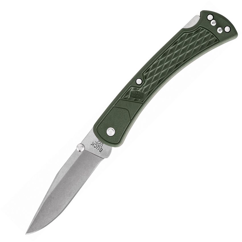 Buck Knives, 110ODS2, 110 Slim Select Lockback OD, 420HC Clip Point Blade