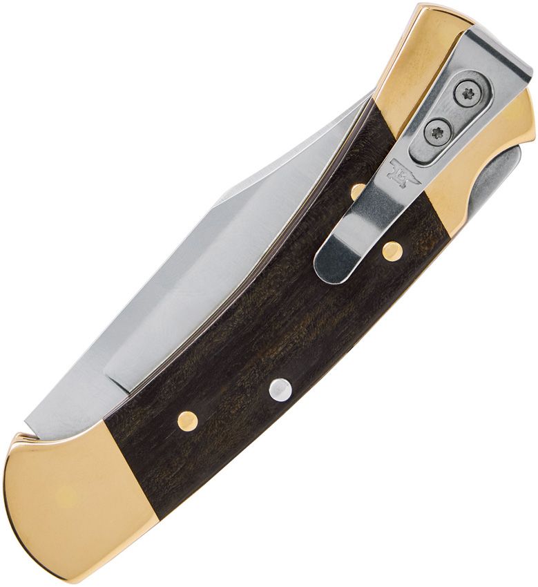 Buck Knives, 112BRS19, 112 Slim Elite Heritage Brass, MagnaCut, Clip Point Blade