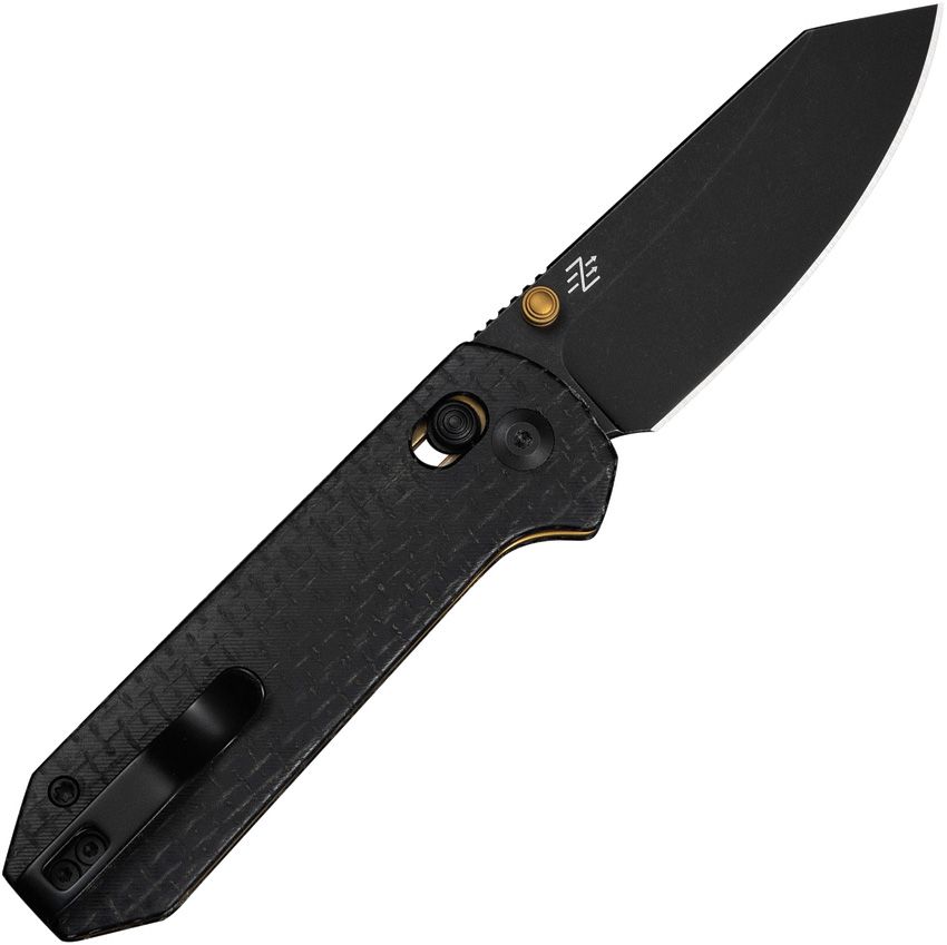 Civivi Knives, 23073B2, Yonder Crossbar Lock Black burlap micarta handle