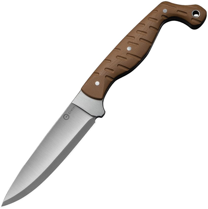 Civivi Knives, 230782, MDRN Hunter Fixed Blade Brown G10 Scales