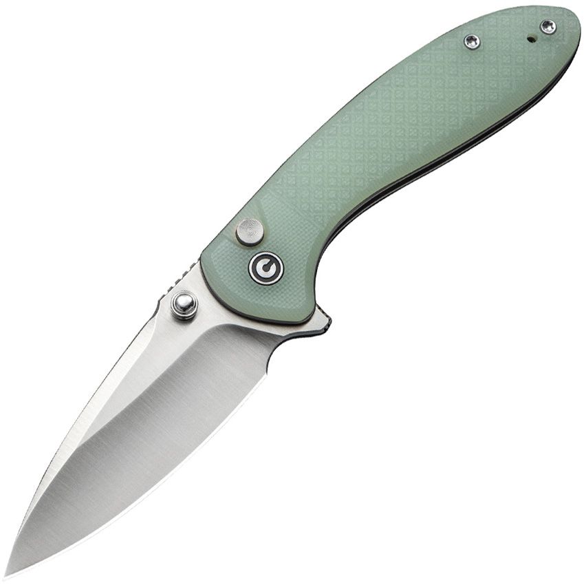 Civivi Knives, 240313, Faeger Button Lock Jade G10 Handle