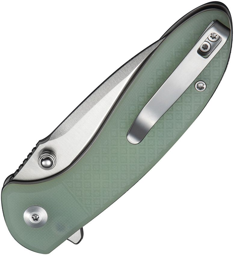 Civivi Knives, 240313, Faeger Button Lock Jade G10 Handle