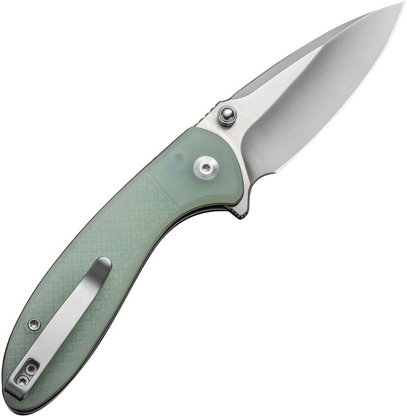 Civivi Knives, 240313, Faeger Button Lock Jade G10 Handle