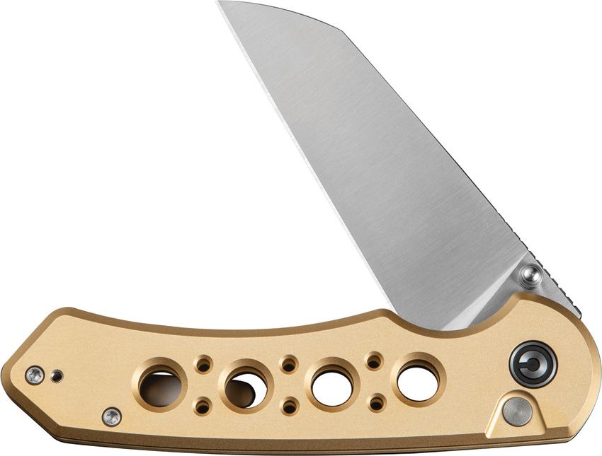 Civivi Knives, 240673, Pragma Prime Button Lock Champagne aluminum handle