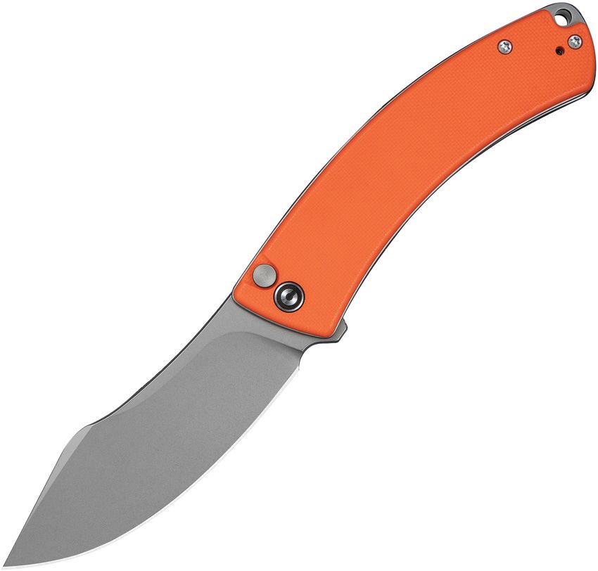 Civivi Knives. 240792, Outlaw Muk Button Lock Orange g10