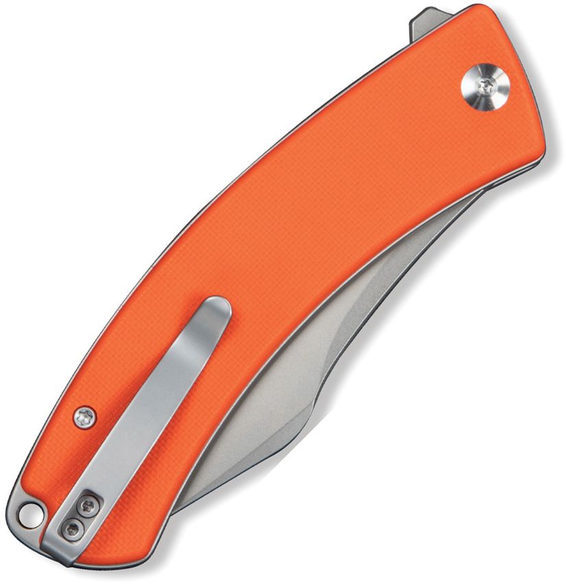 Civivi Knives. 240792, Outlaw Muk Button Lock Orange g10