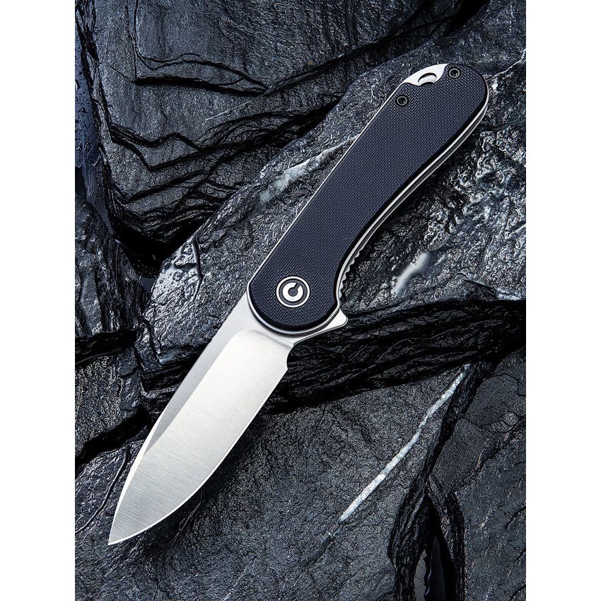 Civivi Knives, 907A, Elementum Linerlock Black G10