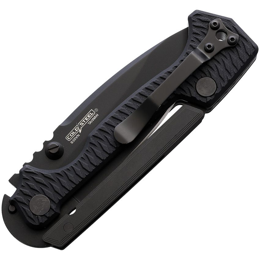 Cold Steel Knives, 58SQBKBK, AD-15 Scorpion lock, Black/Black
