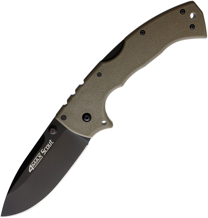 Cold Steel Knives, 62RQDEBK, 4-Max Scout Lockback DE
