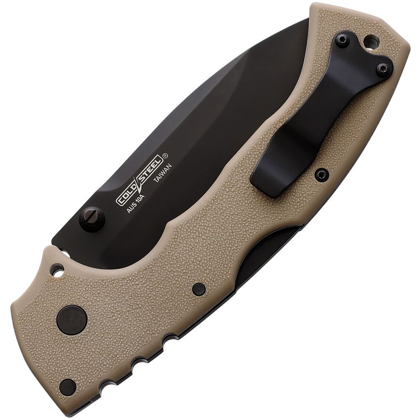 Cold Steel Knives, 62RQDTBK, 4-Max Scout Lockback Desert Tan