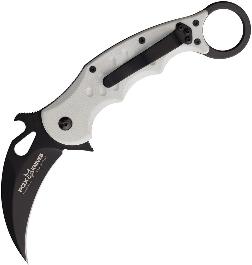 Fox Knives, 479W, Karambit Linerlock White G10