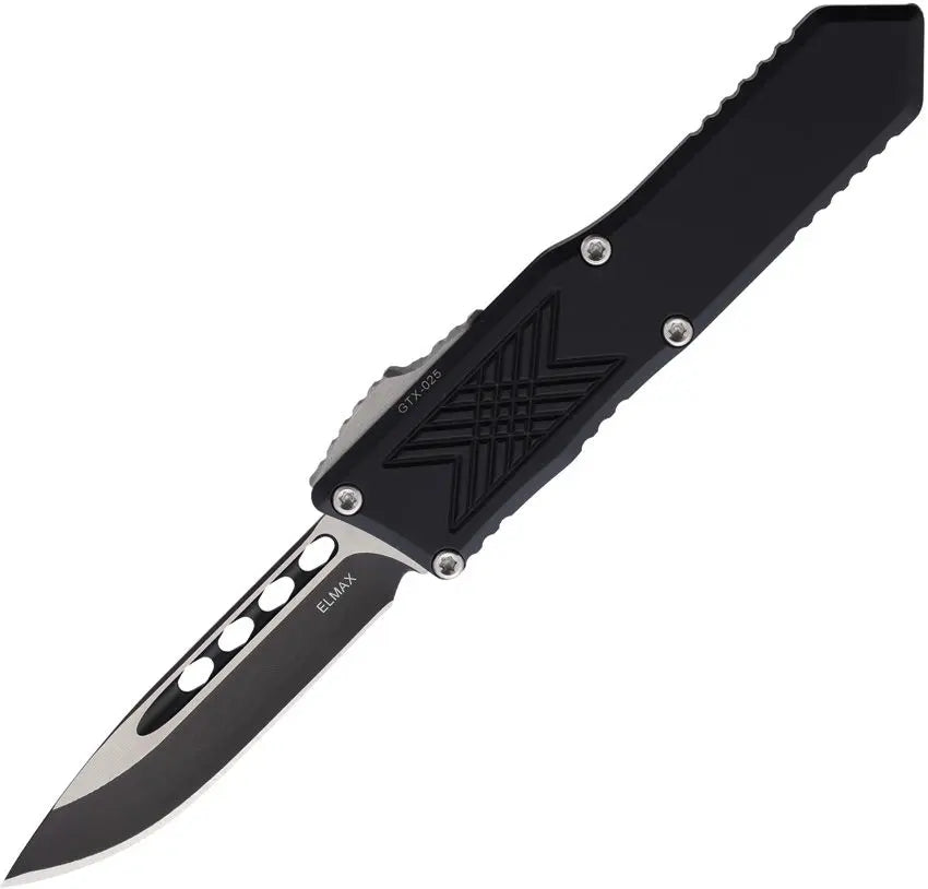 Guardian Tactical, Auto, X025 OTF Black, 4" (10.16cm) closed. 2.5" (6.35cm)
