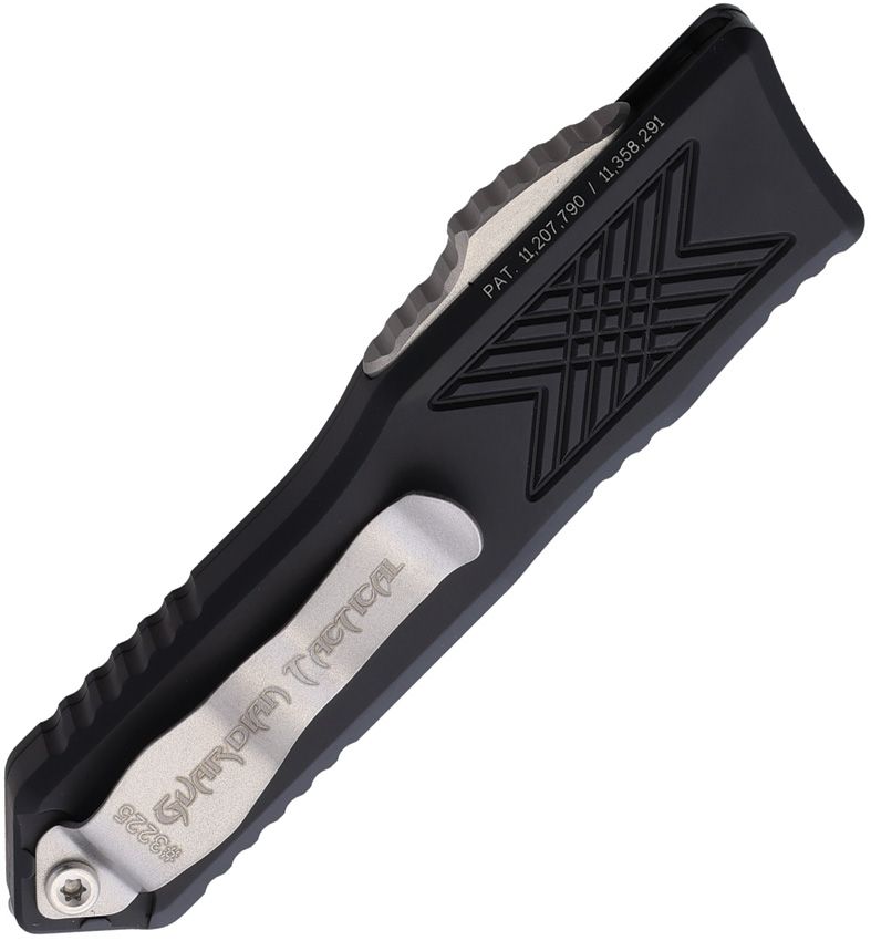 Guardian Tactical, Auto, X025 OTF Black, 4" (10.16cm) closed. 2.5" (6.35cm)