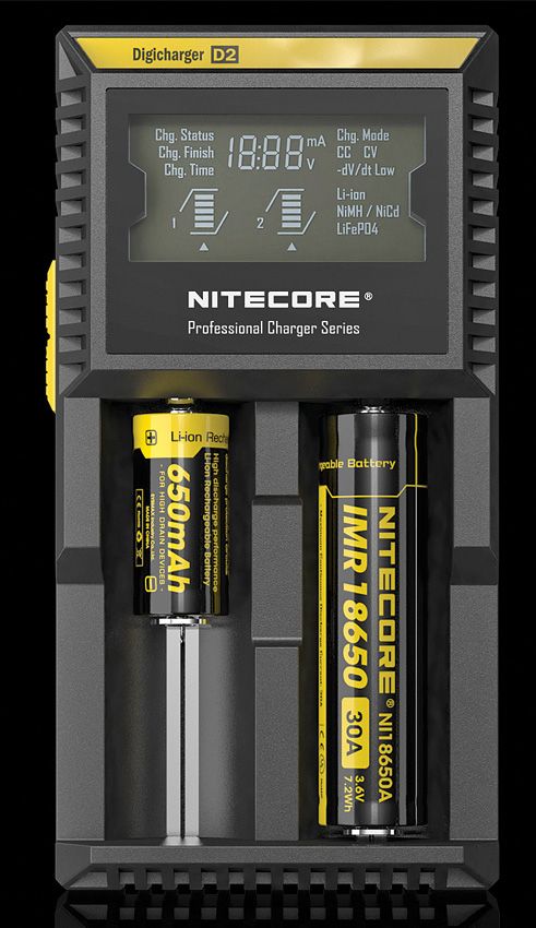 Nitecore, D2, Digicharger Battery Charger D2