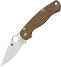 Spyderco Knives, 81MPCW2, Para Military 2 Comp Lock Brown canvas micarta handle