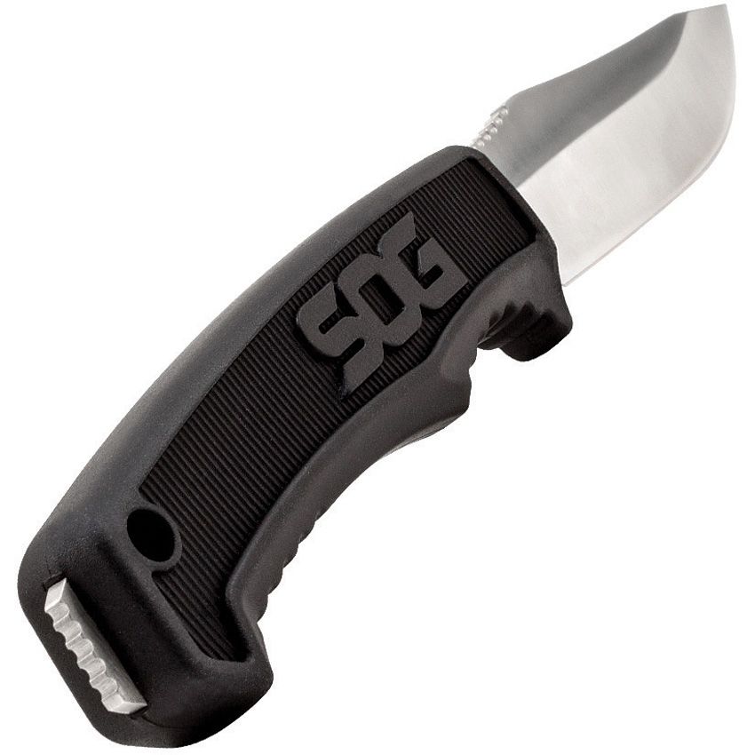 Sog Knives, FK1001CP, Field Knife, Black, Clip Point, Plain Edge, 4" Blade