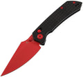 Tenable Knives, 1034V10, Fenrir Button Lock Red/Black