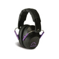 Walker's Game Ear PRO-LOW PROFILE FOLDING EARMUFF - BLACK/PURPLE