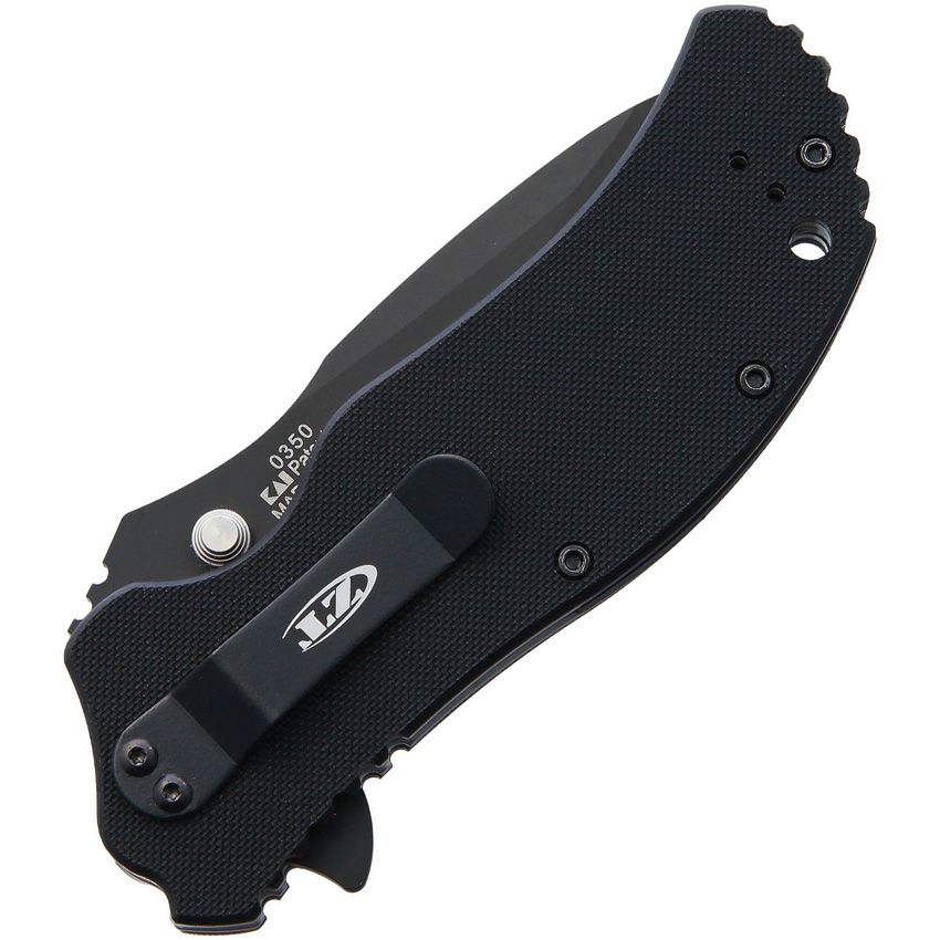 Zero Tolerance, 350TR,  CPM S30V stainless blade. Black G10 handle with Tritium insert